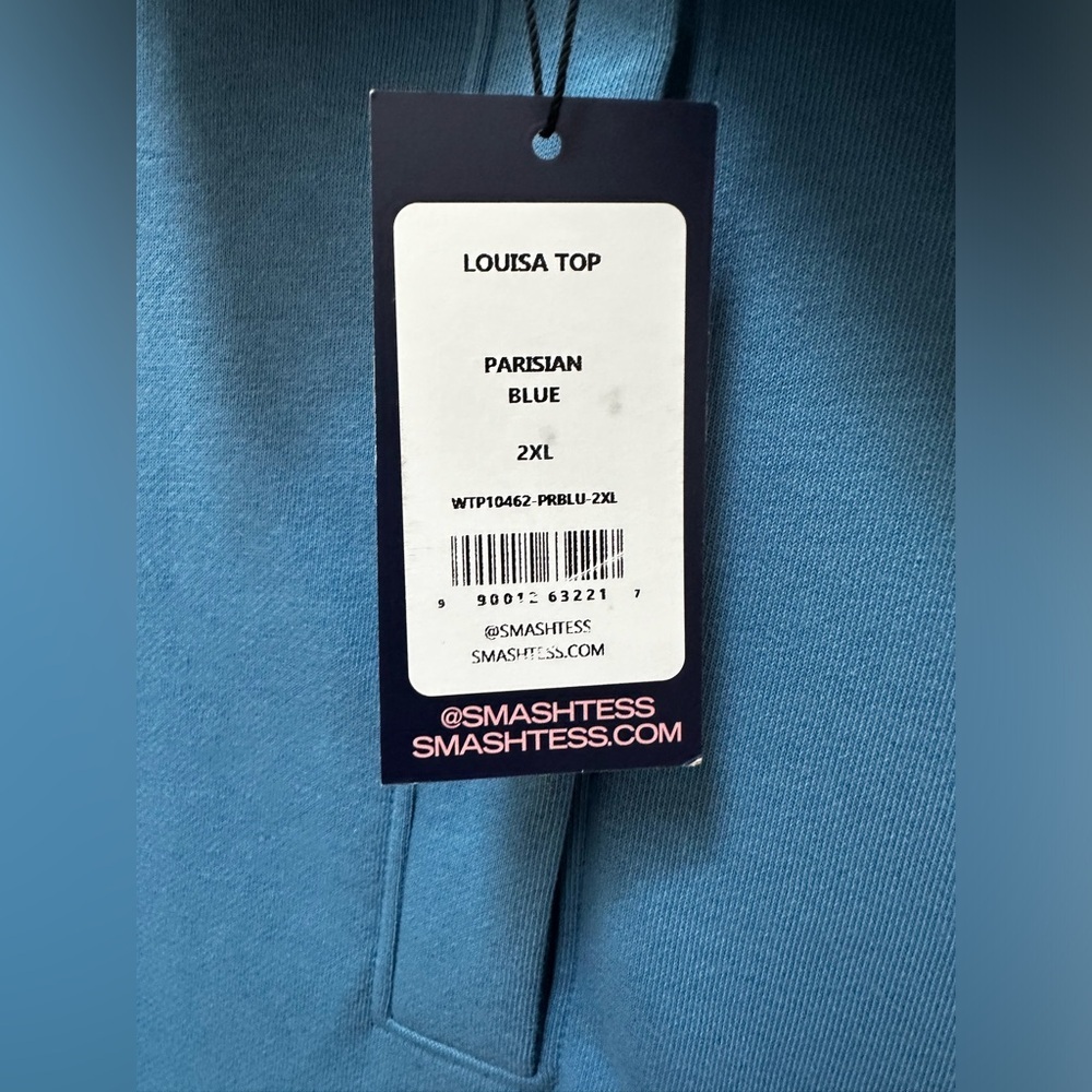 NWT Smash + Tess Louisa top in Parisian blue size 2XL - Picture 9 of 13